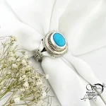 انگشتر نقره فیروزه رکاب دستساز کد 20576