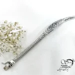 دستبند مردانه نقره ایتالیا عیار925 کد 20594
