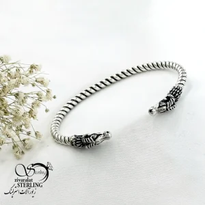 دستبند نقره النگویی (قوچ) با عیار925 کد 20595