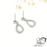 گوشواره طرح اشکی نقره عیار925 کد7722