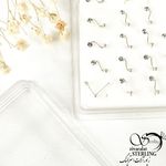 پیرسینگ نقره طرح مارپیچ