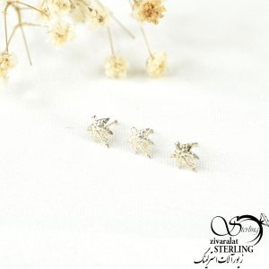 پیرسینگ طرح برگ نقره