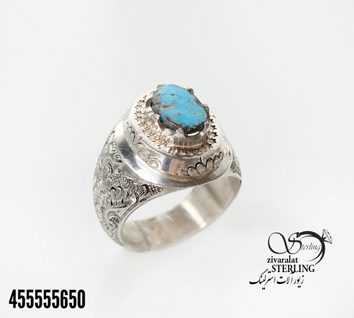 dbb3dbb3dbb5dbb0-d8a7d986daafd8b4d8aad8b1-d986d982d8b1d987.jpg انگشتر دست ساز نقره مردانه قلمزنی کد 3350 - Image 1