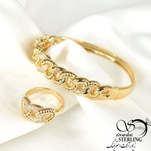 ست دستبند و انگشتر کارتیه برند ysx کد 9412