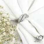 انگشتر نقره طرح موجدار با عیار 925 کد 20631