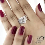 انگشتر نقره طرح حصیری عیار925 کد 20639