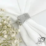 انگشتر نقره طرح حصیری عیار925 کد 20639