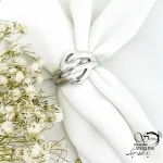 انگشتر نقره طرح منحنی با نقره 925 عیار کد 20648