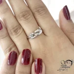 انگشتر طرح گره با نقره 925 عیار کد 20659