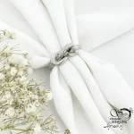 انگشتر طرح گره با نقره 925 عیار کد 20659