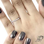انگشتر نقره کلاسیک و ظریف کد 20693