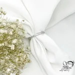 انگشتر نقره کلاسیک و ظریف کد 20693