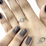 انگشتر نقره زنانه تک نگین عیار 925 کد 20694