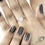 انگشتر نقره 925 عیار گل دار کد 20706