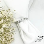 انگشتر نقره ظریف طرح بافت با عیار925 کد 20708