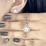نیمست نقره 925 عیار نگین کاری شده کد 20731