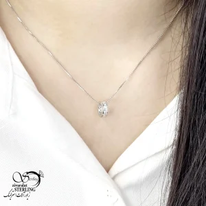 گردنبند حلقه متحرک نقره کد 20759