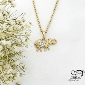 گردنبند ژوپینگ طرح فیل کد 21011