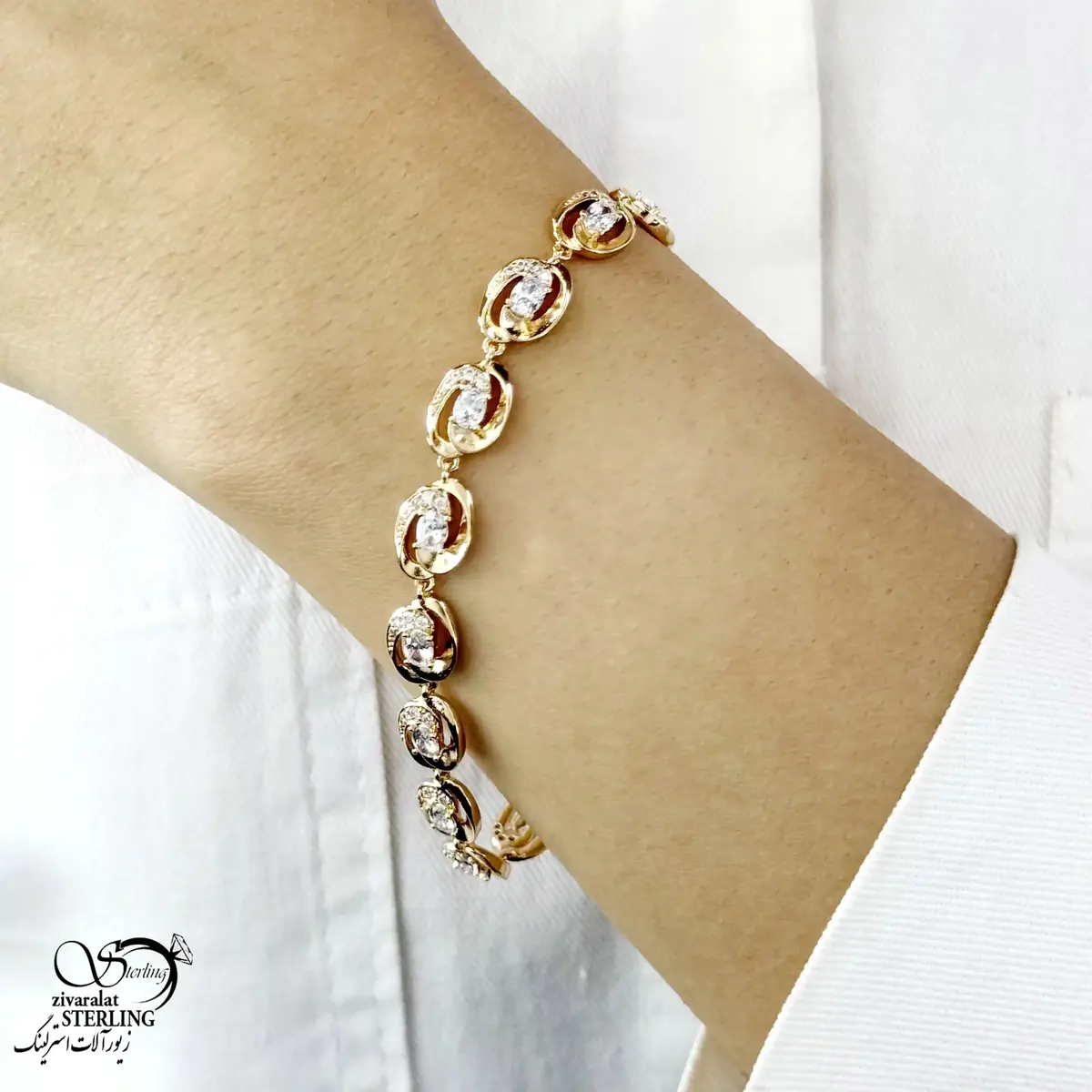 دستبند جواهری مارک ژوپینگ کد 21014