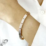 دستبند نگین کاری و تراش مارک ژوپینگ کد 21020