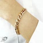 دستبند زنجیری برند ژوپینگ نگین دار کد 21029