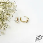 گوشواره کلپسی قلب ژوپینگ کد 21031