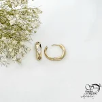 گوشواره ژوپینگ کلیپسی طرح طلا کد 21039