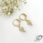 گوشواره آویز جواهری ژوپینگ کد 21042