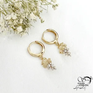 گوشواره آویز جواهری ژوپینگ کد 21042