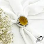 انگشتر نقره شرف الشمس(سنگ مهره) رکاب تبریزی کد 20793