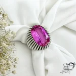 انگشتر یاقوت سرخ نقره رکاب دستساز کد 20799