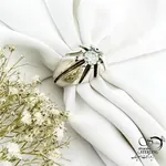 انگشتر رکاب جباری نقره 925 عیار سنگ موزونایت کد 20830