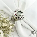 انگشتر نقره رکاب شاهرخ با سنگ موزونایت کد 20834
