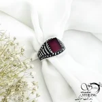 انگشتر عقیق قرمز (مردانه) طرح کلاسیک کد 20923