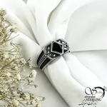 انگشتر نقره ترک طرح کلاسیک با سنگ عقیق کد 20927