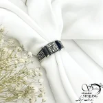 انگشتر نقره ترک با سنگ اونیکس کد 20931