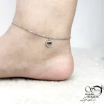 پابند آویز قلبی با نقره ایتالیا کد 21131 - Image 2