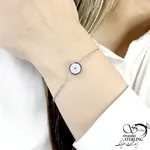 دستبند نقره چشم نظر (عیار 925) کد 21135