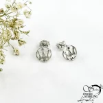 گوشواره نقره طرح تاج (میخی) کد 21146