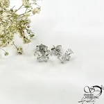 گوشواره نقره پروانه جواهری با عیار925 کد 21148