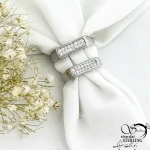 حلقه مردانه نقره ایتالیا با نگین اتمی کد 21172