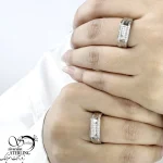 حلقه ست کلاسیک نقره 925 عیار کد 21176 - Image 2