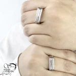 حلقه زنانه نقره 925 عیار کد 21187 - Image 2