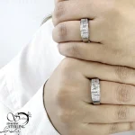 حلقه ست نقره ایتالیا طرح ورساچه کد 21194 - Image 2