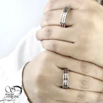 حلقه ست نقره کلاسیک با عیار925 ساخت ایتالیا کد 21198 - Image 2