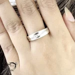 انگشتر نقره آینه ای ساخت ایتالیا کد 21208 - Image 2