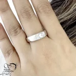 انگشتر نقره 925 عیار ایتالیا کد 21211 - Image 2
