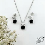 نیمست نقره 925 عیار طرح یاقوت کبود کد 21239