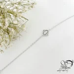 دستبند نقره 925 عیار طرح طلا کد 21271