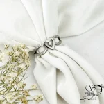 انگشتر قلب نقره طرح طلا عیار925 کد 21288